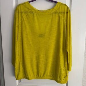 ATHLETA, yellow/peuse, poly, keyhole back, new